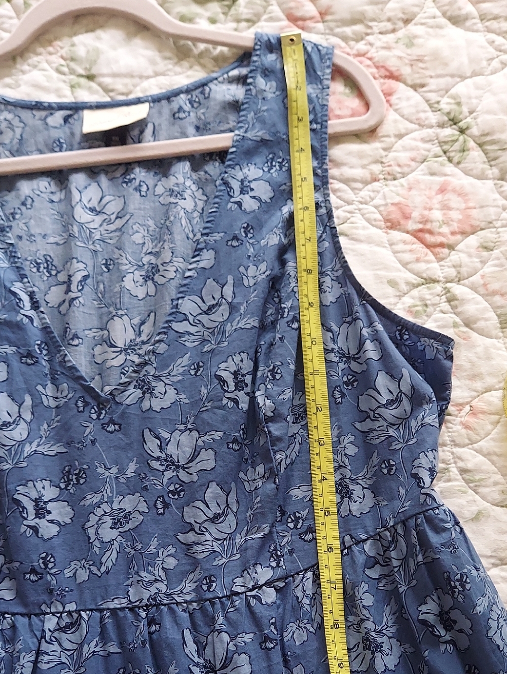 Universal Thread Blue Floral Maxi Dress - Picture 10 of 10